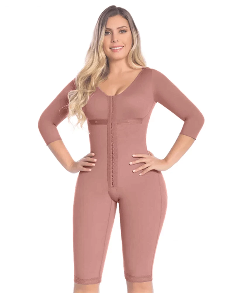 Body Shaper Fajas Slimming (1) Body Shaper Fajas Slimming Shapewear Long Sleeve - Image 1