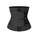 Postpartum Waist Trainer Sporty Sweat Double Belt Zipper Style Abdomen Slimming Waist Belt