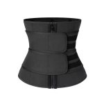 Postpartum Waist Trainer Sporty Sweat Double Belt Zipper Style Abdomen Slimming Waist Belt