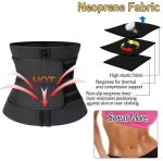 Postpartum Waist Trainer Sporty Sweat Double Belt Zipper Style Abdomen Slimming Waist Belt - Image 2